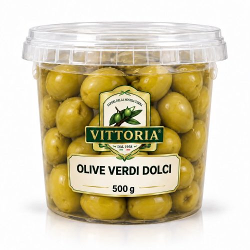 Vittoria Milde grüne Oliven 500 g