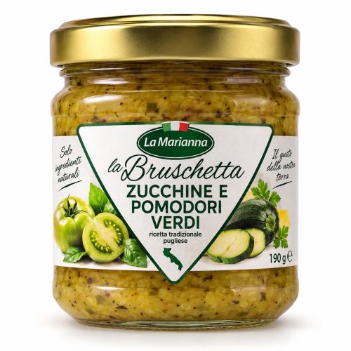 La Marianna Bruschetta Zucchini und grüne Tomaten
